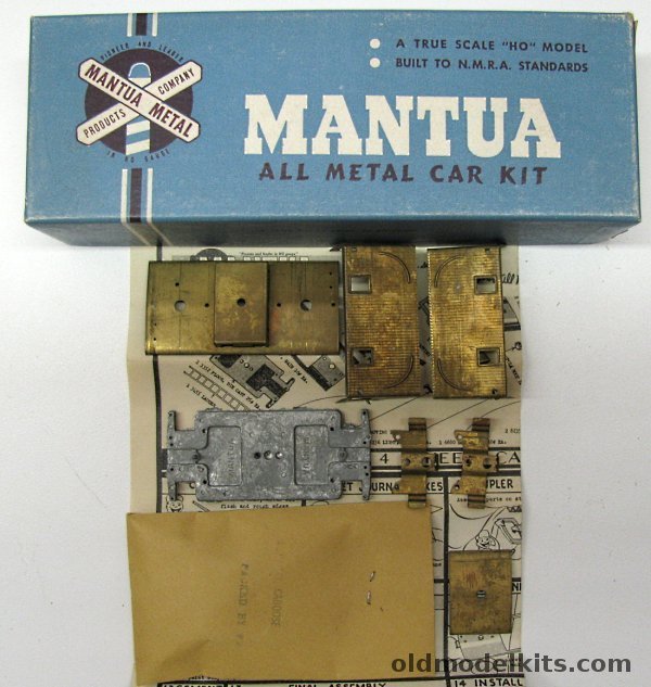 Mantua HO Wood Four Wheel Caboose, 304 plastic model kit